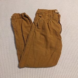 Mustard yellow linen pants